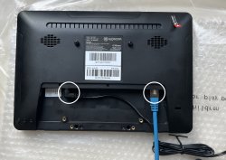 Ethernet und Strom Anschluss
