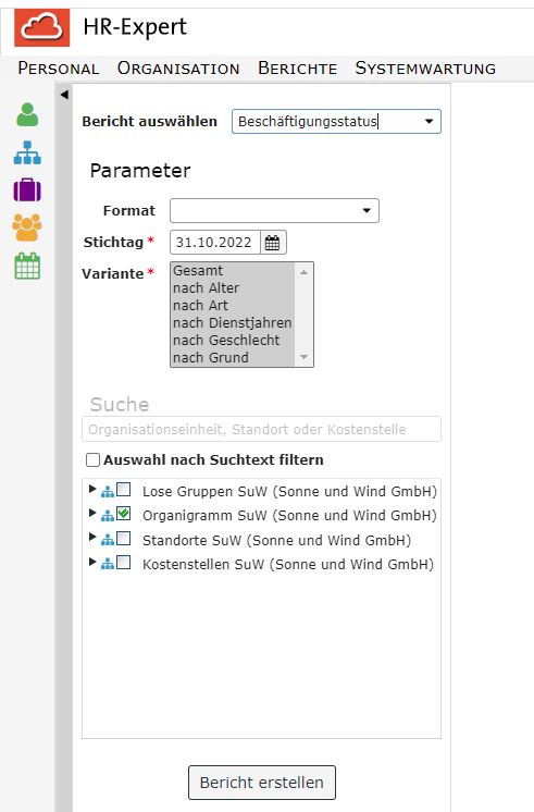 Berichte_Mitarbeiterstatus_Beschäftigungsstatus