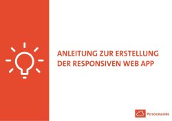 Anleitung zur Erstellun der responsiven Web App (1)