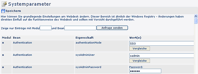 Systemparameter