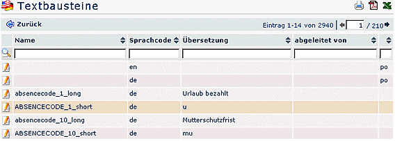 textbausteine