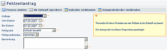 fehlzeitantrag