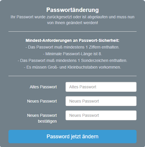 PasswortZurücksetzen