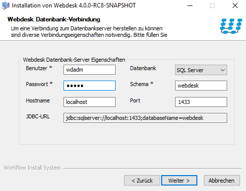 Installation Webdesk 8